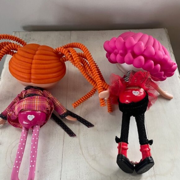 2 LALALOOPSY Bea Spells-A-Lot Orange Silly Hair Plaid Jacket Hi-Top PINK HAIR 12 - Picture 3 of 8